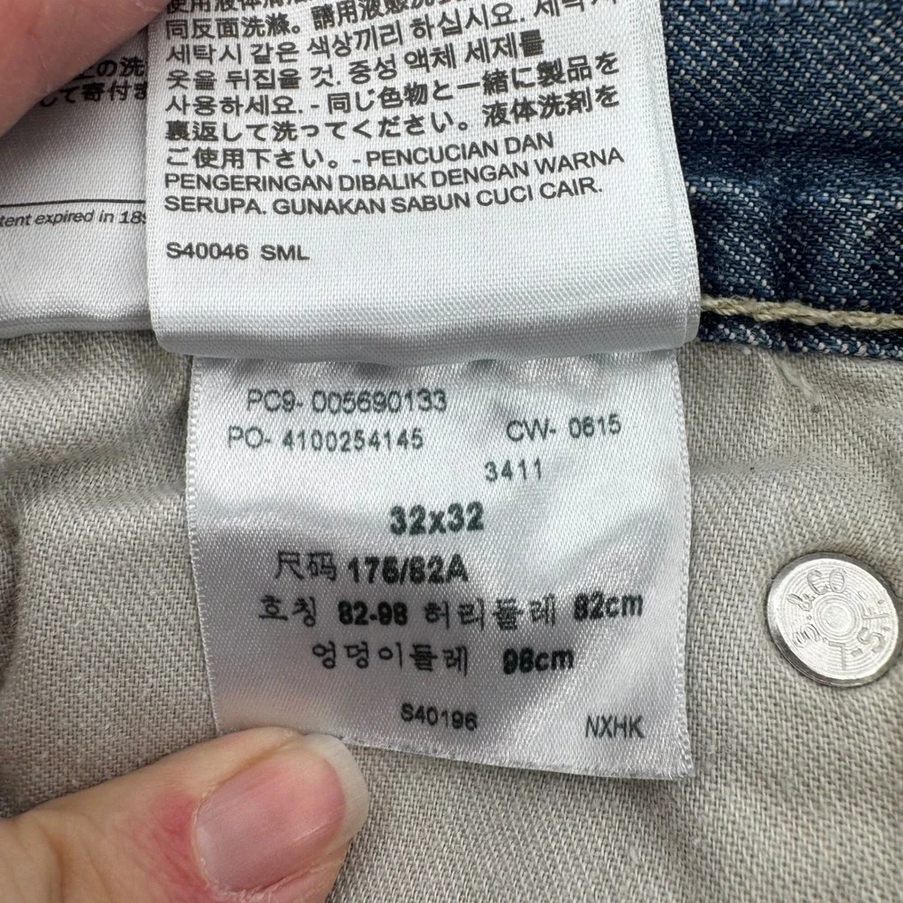 Levi's 569 Loose Straight Jeans Mens 32x32 Blue Mid Wash Denim Pants